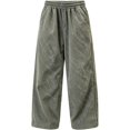 thumbnail image 3 of Ruyang Boys Corduroy Wide Leg Pants Kids Baggy Sweatpants Fall Casual Fashion Workout Jogger Trousers Skater Streetwear, 3 of 7