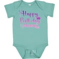thumbnail image 3 of Inktastic Purple Happy Birthday Mommy Boys or Girls Baby Bodysuit, 3 of 5