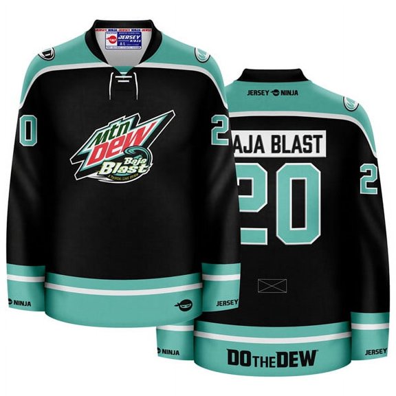 Mountain Dew Baja Blast Black Hockey Jersey