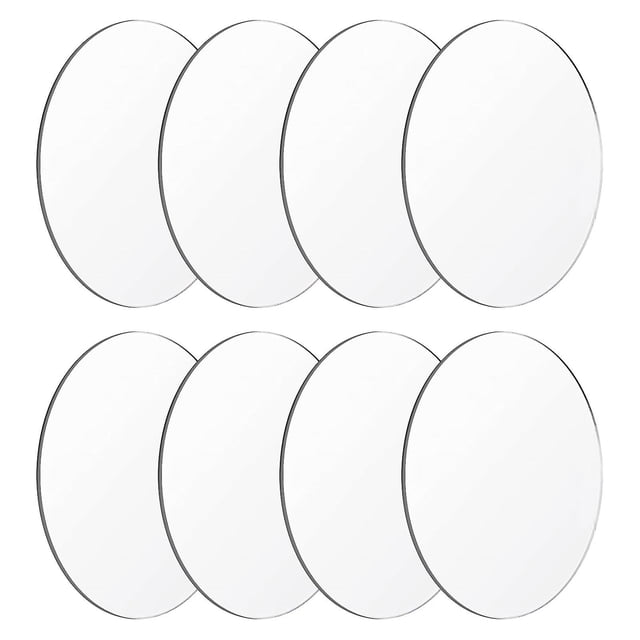 Tablero acrílico para manualidades Diy, 8 Uds., 15cm, señal de fácil limpieza, exhibición de productos en blanco, boda