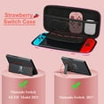 thumbnail image 3 of Estuche de transporte para Nintendo Switch, lindos estuches de transporte de carcasa dura resistente con correa ajustable y 10 ranuras para tarjetas de juego JAMW Sencillez, 3 of 5