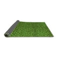 thumbnail image 2 of Ahgly Company Indoor Round Abstract Green Modern Area Rugs, 4' Round, 2 of 4