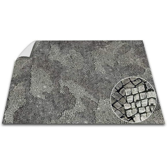 Battle Game Mat - 48x72 - Dungeons Tabletop Dragons Dice Role Playing Map - Wargaming RPG Warfare 40k Flames War - Reusable Miniature Figure Board Games - Warhammer Gaming Vinyl Mat