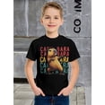 thumbnail image 1 of Boys Casual Crew Neck Short Sleeve Cotton Knit Fabric Loose Fit Pullovers Top for Spring/Summer, Weekend Running, 1 of 6