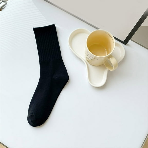 Dyfzdhu Womens Socks Solid Color Socks Colorful Lightweight Cotton Pile Socks Socks