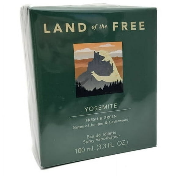 Land of the Free Yosemite Fresh & Green Eau de Toilette for Women Spray 3.4 oz /  100ml