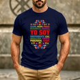 thumbnail image 2 of Bibifish Mens T Shirts Short Sleeve Crew Neck Latina Floral Letter Print Tees Hispanic Culture Casual Summer Daily Tops, 2 of 5