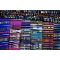 thumbnail image 2 of OBrien, Jay 32x23 Gold Ornate Wood Framed with Double Matting Museum Art Print Titled - New Mexico, Santa Fe Colorful blankets for sale, 2 of 4