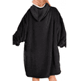 thumbnail image 4 of Sudadera Cobija Hoodie Con Capucha Afelpada Calientita Suave, Negro, 4 of 5