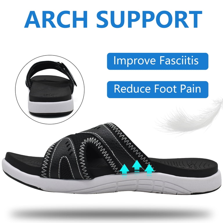 COFACE Mens Sport Recovery Sandals Plantar Fasciitis Soft  display picture 2