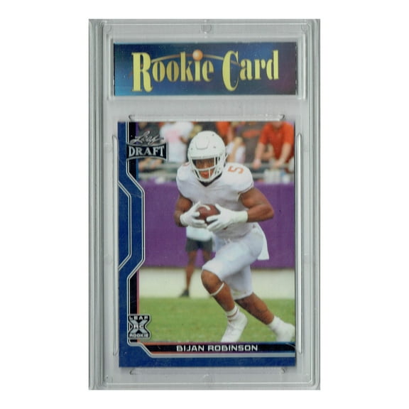 Certified Mint Bijan Robinson 2023 Leaf Football #B1-4 Blue Special Edtn. Rookie Card