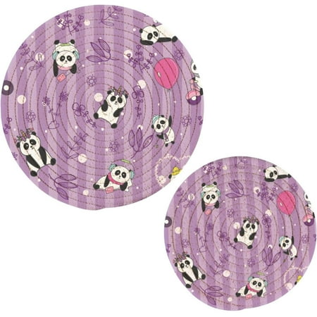 

Panda 2 Pack Pot Holders Trivets Heat Resistant Hot Pads for Kitchen Table Decoration Trivets for Hot Dishes/Pot/Bowl/Teapot/Hot Pot Holders 7 + 9.45