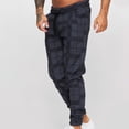 thumbnail image 5 of Munlar Cargo Pants For Men,Men's Square Plaid 3D Digital Printing Striped Fitness Casual Pants, 5 of 7