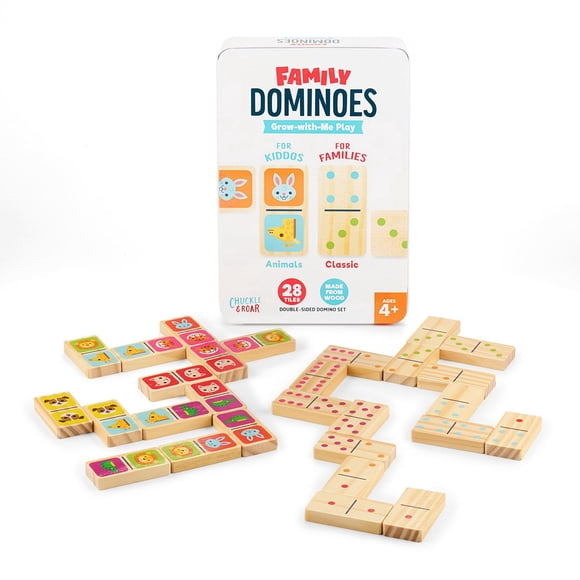 Jeu de dominos familial Chuckle & Roar pour enfants à partir de 4 ans par Buffalo Games