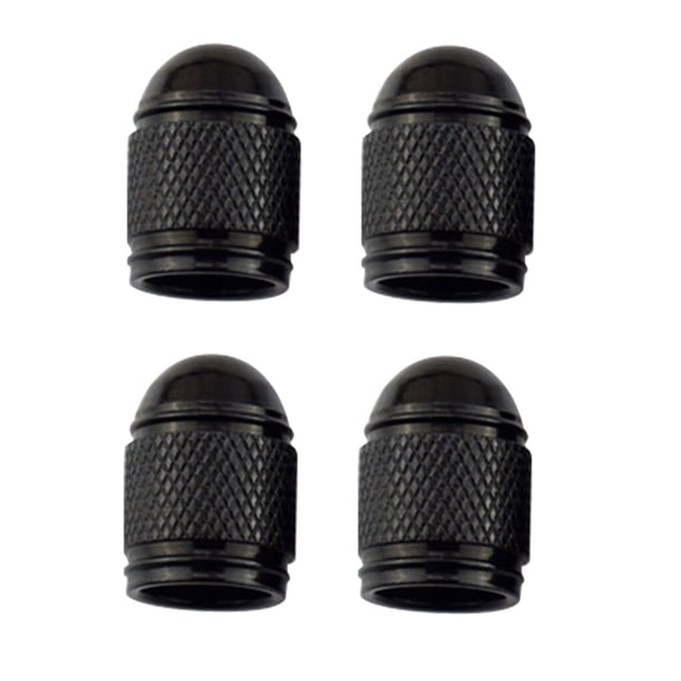 Riwesomey 4 Uds. De tapas de vástago de válvula de aire de aleación de aluminio para rueda de vehículo de camión y neumático de coche, Vehículos, repuestos y accesorios Mis negro
