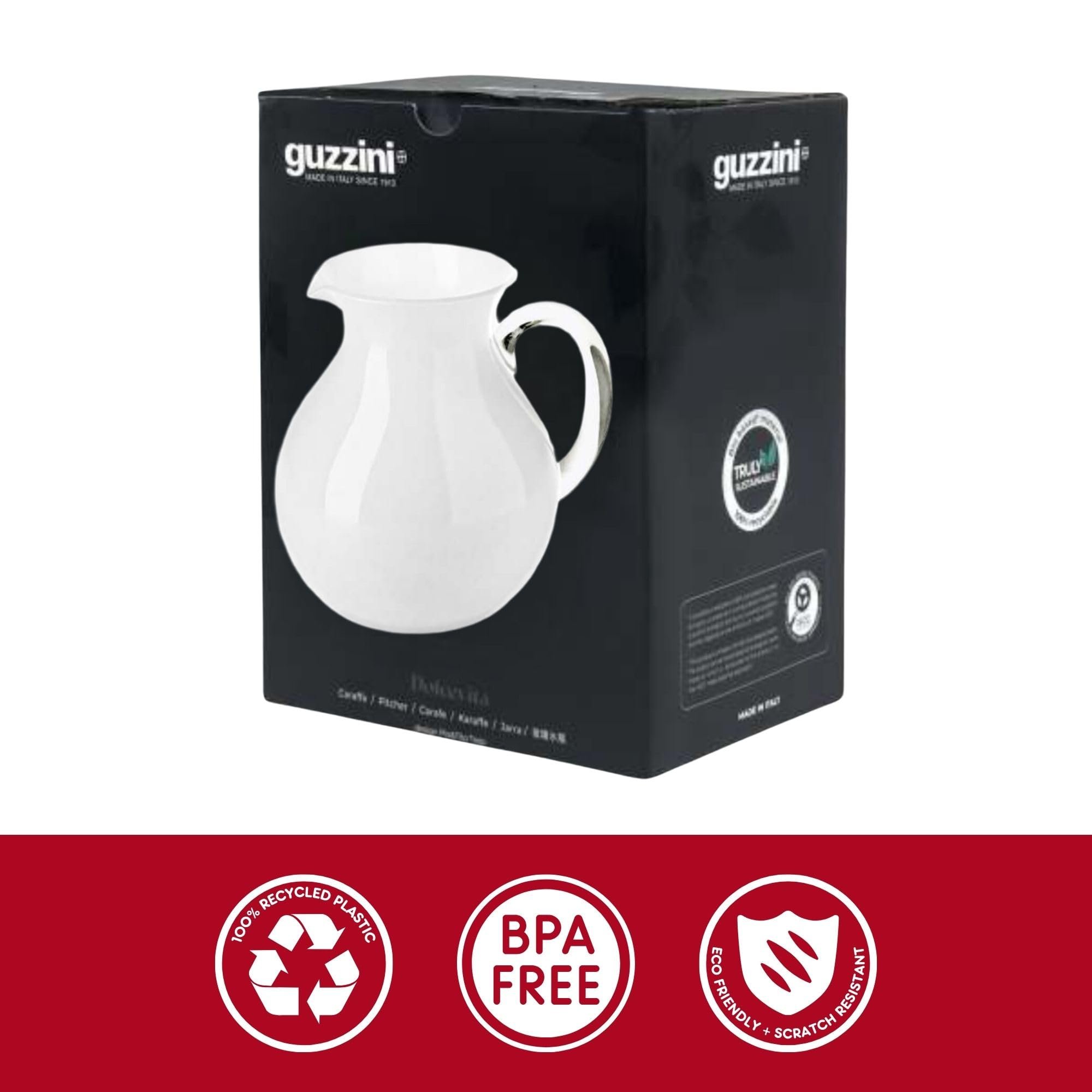 Guzzini Dolcevita Balloon Pitcher - Mother of Pearl, White