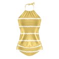 thumbnail image 5 of WEAIXIMIUNG Maillots de Bain de Maternité Grande Taille pour Femmes Maillot de Bain Tankini 2 Pcs Maillot de Bain Normal Dos Nu 2 Pcs Imprimé Réglable Couleur Imprimée Bretelles Rembourrées Maillots de Bain SexyL, 5 of 5