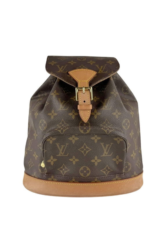 Pre-Owned Louis Vuitton LOUIS VUITTON Backpack Monogram Montsouris MM Canvas Brown Men's...
