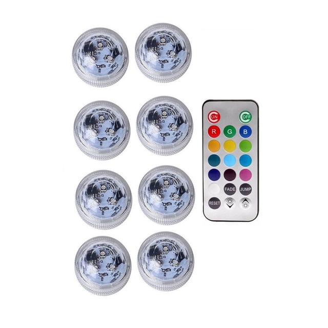LED Floating Pool Lights, RGB Submersible Light, IP68 Waterproof Remote Controlled Underwater Lamp, Pool Accessories ,Easy to Install