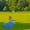 Blue BU, variant on Usmixi Online Shopping Outdoor Seat Cushion Foldable Portable Single Parks Picnic Folding Small Seat Cushion