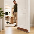 thumbnail image 4 of Door Sweep for Bottom of Door White Bristle Weather Stripping Door Seal for Interior Exterior Doors 1 Pack, 4 of 4