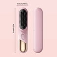 thumbnail image 2 of 2026 Hair Straightener Brush, Cordless Hair Straightener Brush for Short Hair, Mini Portable Travel Straightening Hair Comb Brush with 4 Temps Fast Heating for Women, All Hair Types (E), 2 of 3