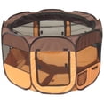 thumbnail image 1 of All-Terrain' Lightweight Easy Folding Wire-Framed Collapsible Travel Pet Playpen, 1 of 1