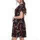 thumbnail image 2 of Balery Eiffel Tower Vestidos sueltos de manga corta para mujer, vestidos de verano 2025, vestidos casuales de corte A con vuelo., 2 of 6