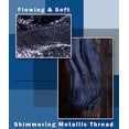 thumbnail image 5 of KUNINDOME Sparkling Metallic Shawl Model SW-01 for Evening Party/Wedding with Buckle Accessory, 5 of 5