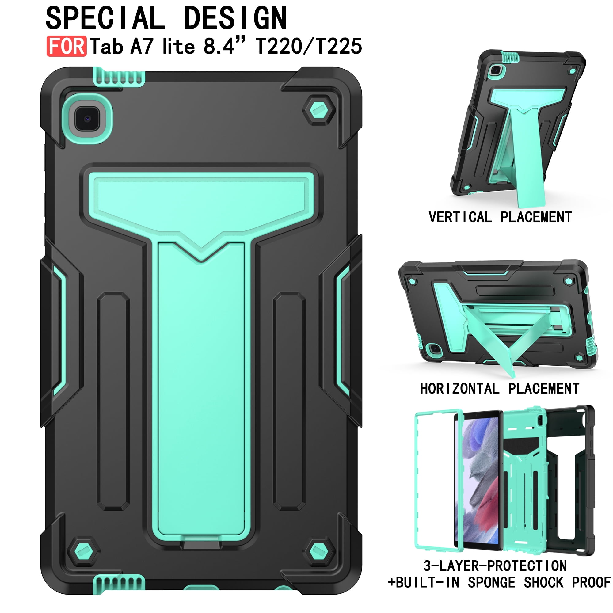 JETech Coque Pour Samsung Galaxy Tab S10 Lite / S10 FE / S9 FE 10,9 Pouces, Coque De Protection
