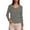 Grey, variant on EDFBUYKRS V Neck T Shirts for Women Long Sleeve Tops Solid Color Tee Casual Shirts Xl