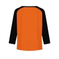 thumbnail image 4 of Grblisyd Halloween Girls Raglan Long Sleeve T Shirts Kids Fall Tops Crewneck Ghost Print Tees 10-12Y, 4 of 6