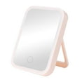 thumbnail image 1 of lionlar Makeup Mirror Folding Makeup Vanity Mirror LED Pink Single Light, 1 of 8