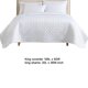 thumbnail image 5 of Set de colcha Benzara Keo King reversible blanco sedoso Tencel, 5 of 6