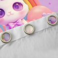 thumbnail image 4 of Manfei Cat Unicorn Curtains for Living Room, Pink Purple Blackout Curtains for Bedroom, Kawaii Cartoon Animal Curtains Pack of 2 (38x45), Window Curtains Bedroom Decor, 4 of 6