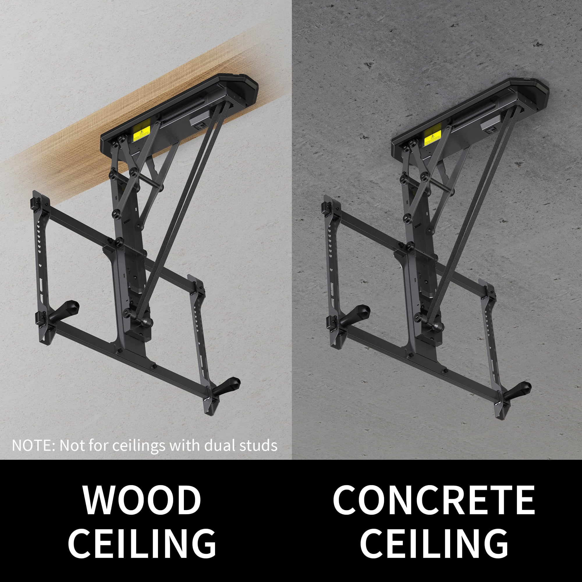 Electric Motorized Flip Down Pitched Roof Ceiling TV Mount for 32" to 70" Screen
