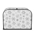 thumbnail image 2 of Picia Snowflake Minimalist Print 4 Slice Toaster Cover , Toaster Protector Dustproof Kitchen Appliance Cover, Kitchen Appliance Dustproof Protector, 2 of 7