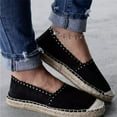 thumbnail image 1 of WIZUTIZ Chaussures Plates en Daim Léger Mode Décontractée Printemps Prix Réduit Noir, 1 of 1