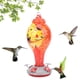 thumbnail image 3 of Comedero para colibríes, comedero para pájaros de cristal con pintura colorida, suministros para pájaros construidos para precisión, 3 of 8