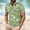 #Green, variant on DPTALR Men's Casual Printed Button Turndown Collar Short Sleeve Pullover T-shirt Blouse,Green, XXXXL