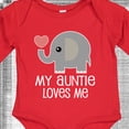 thumbnail image 4 of Inktastic My Auntie Loves Me Niece Boys or Girls Long Sleeve Baby Bodysuit, 4 of 5
