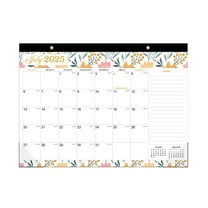 Ngheia Fresh Small Flowers Wall Hanging Calendar - Simple Desktop Calendar, Clear Printing, Spacious Size
