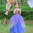 thumbnail image 2 of Odeerbi 2025 Children Baby Girls Middle-aged Children's Long Dress Halloween Masquerade Dress, 2 of 9