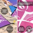 thumbnail image 2 of Beach Blanket, Sandproof Beach Mat, Waterproof Quick Drying Lightweight Outdoor Aztec Picnic Mat, 2 of 3