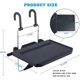 thumbnail image 2 of Mesa plegable multifunción para volante de portátil, soporte para asiento trasero de coche, bandeja para PC, mesa de comedor, portavasos negro, 2 of 4