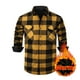 thumbnail image 2 of Kalauyu Men's Flannel Shirts Long Sleeve Plaid Shirt Casual Fashion Button Up Shirts Jackets with Pockets, 2 of 8