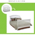 thumbnail image 6 of Full-Size Conversion Kit Bed Rails for Bentley Crib by Delta Children - #0050 (Bianca White - 130), 6 of 6