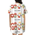thumbnail image 3 of Picia Summer Gnome Pajamas Sets for Women Soft Short-Sleeved Pjs with Lounge Shorts Two Piece Sleepwear-XX-Large, 3 of 9