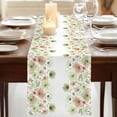 thumbnail image 3 of Table Runners 36 Inches Long Dress Scarves, Spring Green Flowers Farmhouse Kitchen/Dining Table Runner, Short Coffee Tablerunners, Watercolor Floral Botanical 13x36 Inch, 3 of 9