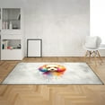 thumbnail image 2 of Watercolor Drip Poodle Pop Art Colorful Portrait Artwork Indoor Rug Poodles Dog Lover Gifts Idea Carpet Living Bed Room Sofa Home Decor - 01009, 2 of 5